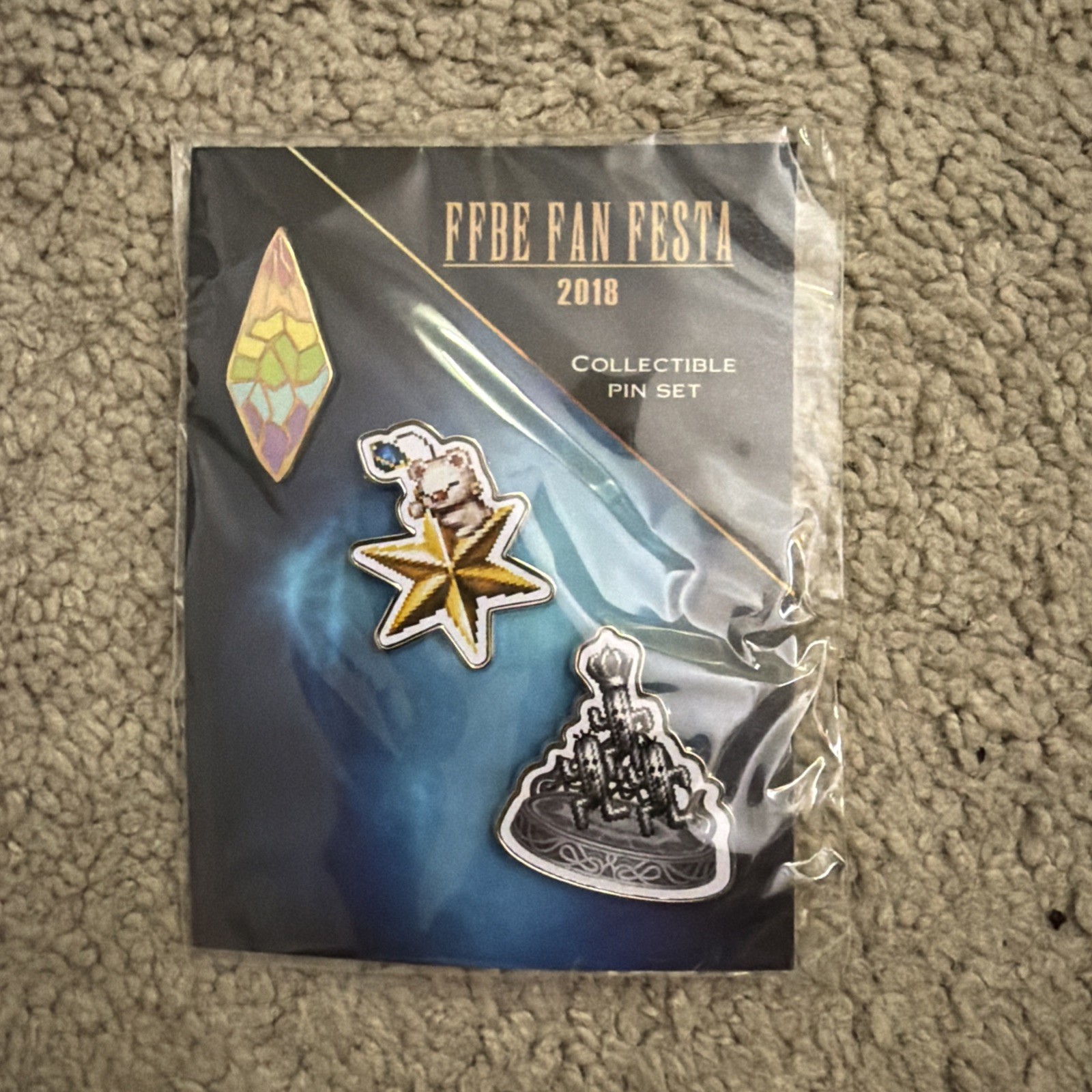 Final Fantasy Brave Exvius 2018 FFBE Fan Festa Promo Pin Button Pinback *NEW*