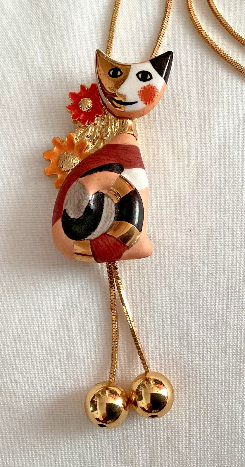 Goebel Rosina Wachtmeister hand painted enamelled Necklace 