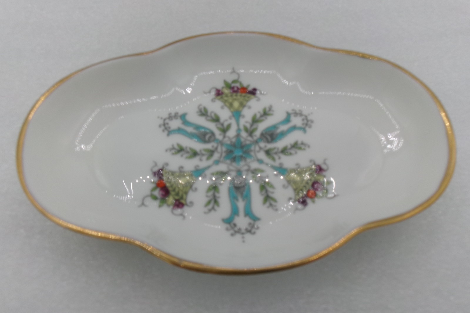 Vintage Coalport Geneva Bone China Trinket Dish Beautiful Floral Raised Design