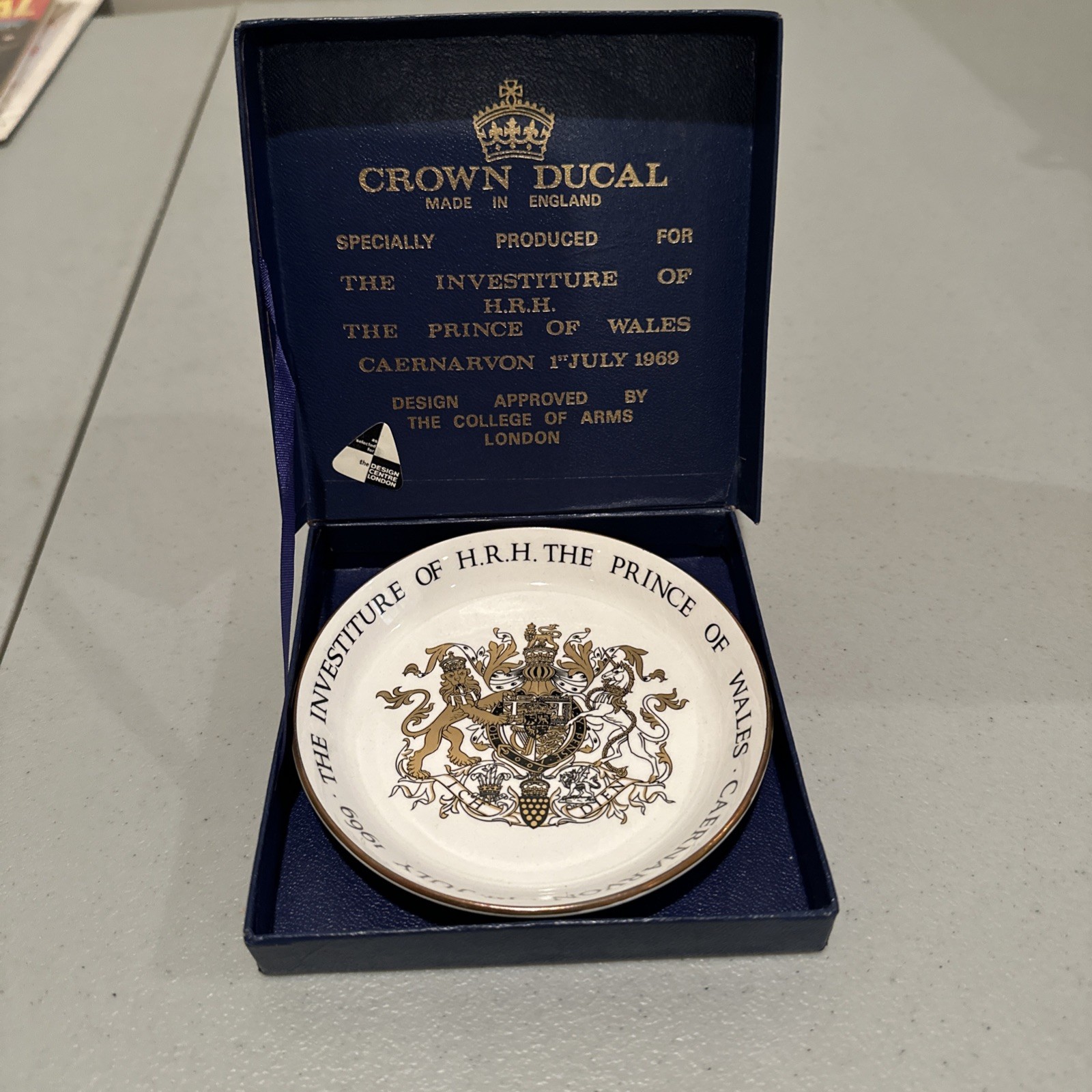Vintage Crown Ducal Prince of Wales Charles Investiture July 1969 4.5\ Vintage Crown Ducal Prince of Wales Charles Investiture July 1969 4.5\
