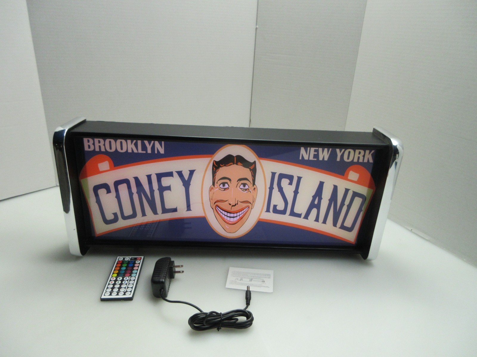 Coney Island Brooklyn NY LED Display lighted sign lightbox Wall Hanging Light