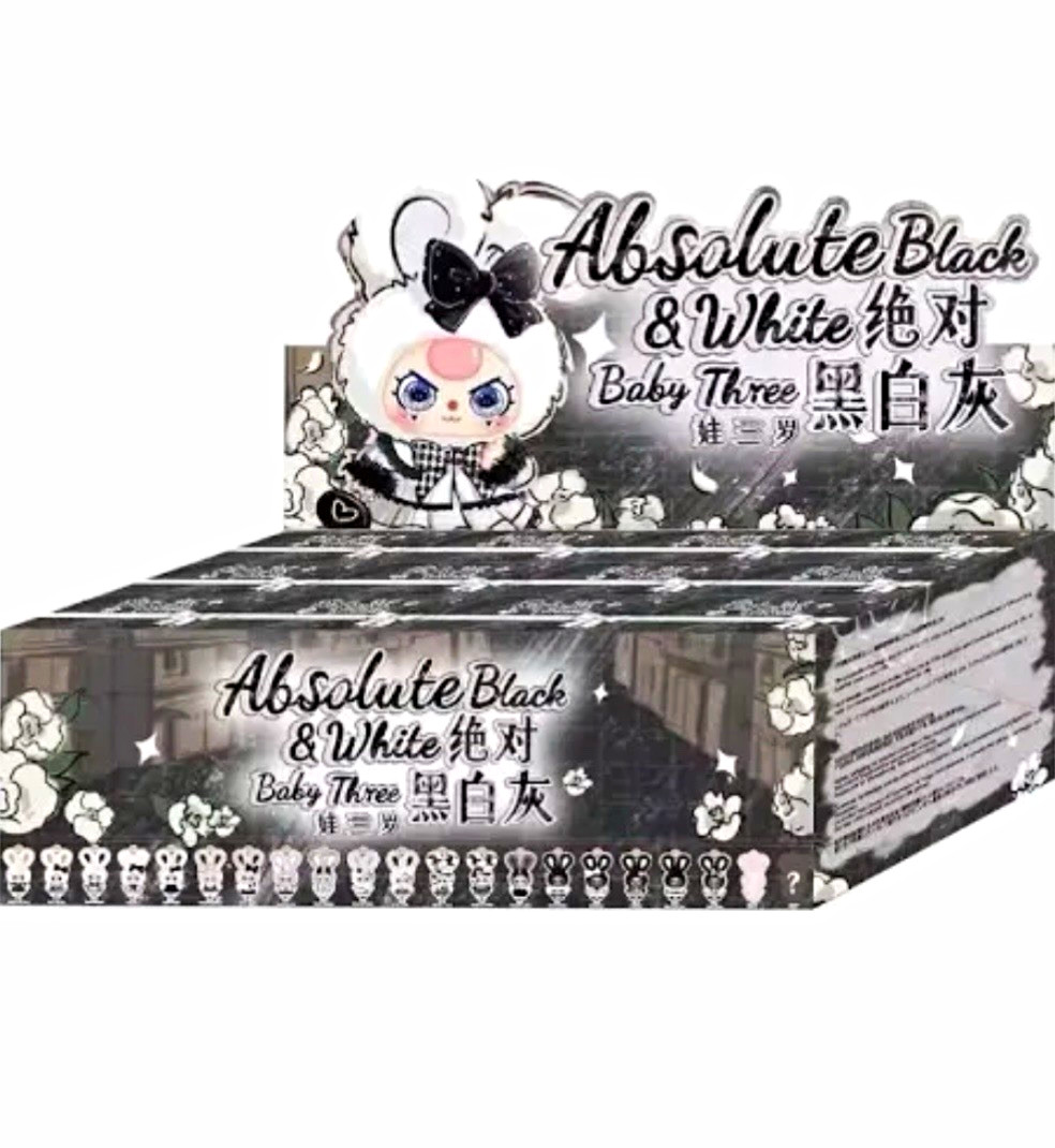 Baby Three Absolute Black & White Series Blind Pack (Sealed  Case Of 12)