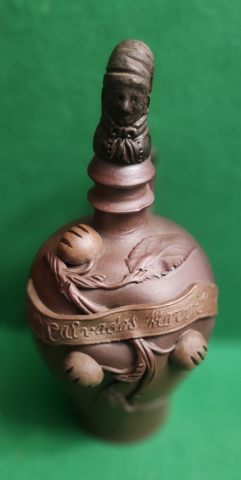 Vintage Trouville Calvados French Earthenware Figural Brandy Liquor Bottle 8