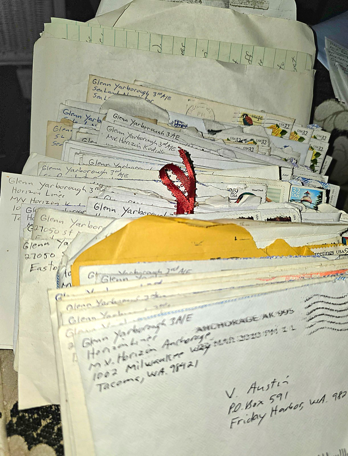Merchant Mariner Letter 1995-2000s - Career, Written To Wife About His Days Away