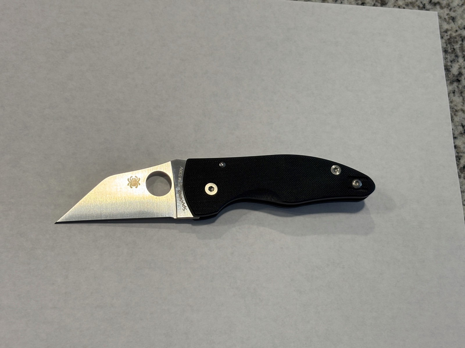 Spyderco Microjimbo Knife Black G-10 (2.5