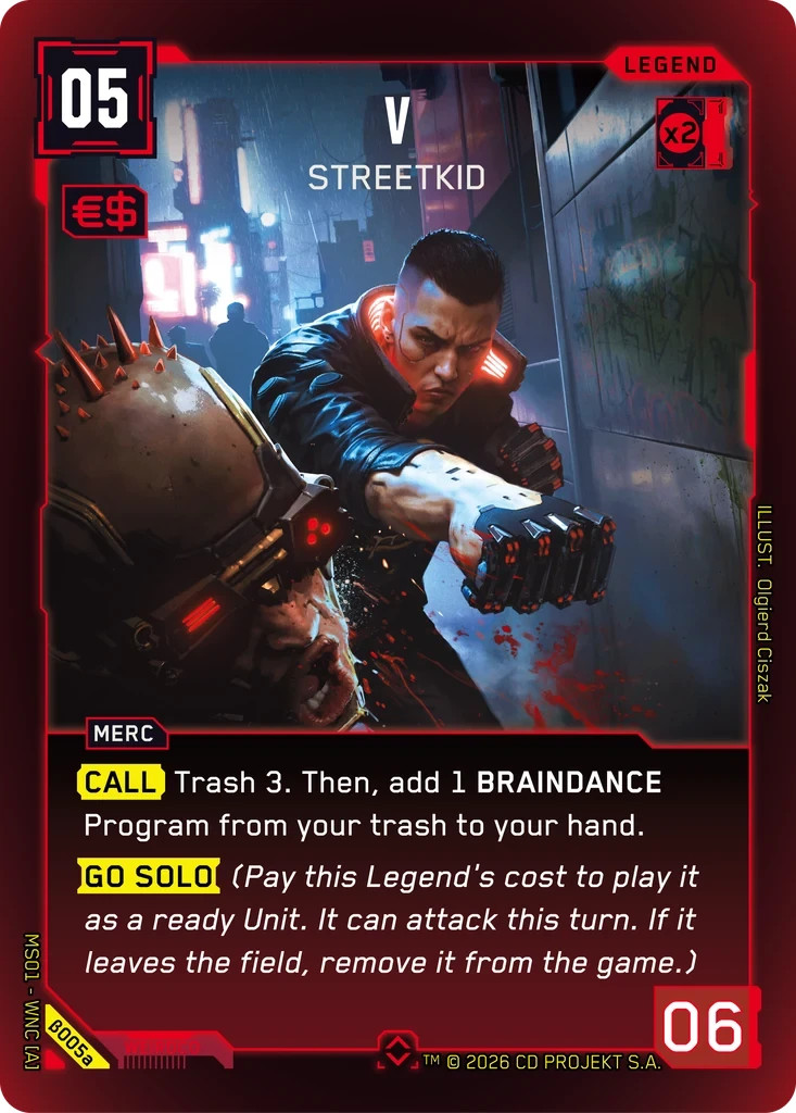 V STREET KID MALE RARE CYBERPUNK TCG BETA B005a