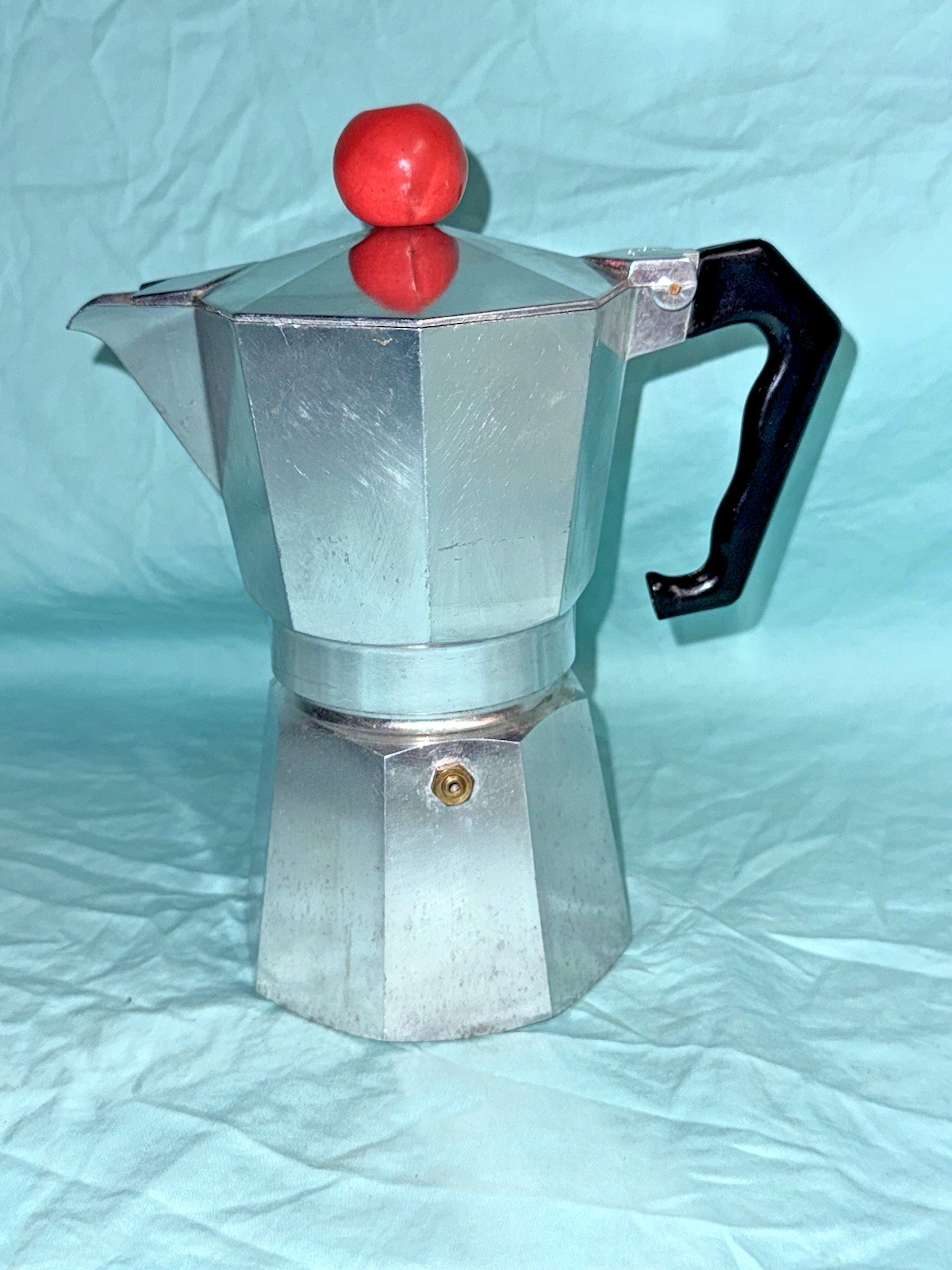 🔥☕ A. Bialetti Crusinallo MARIMBA Stovetop Espressso Coffee Maker Moka Pot Vtg