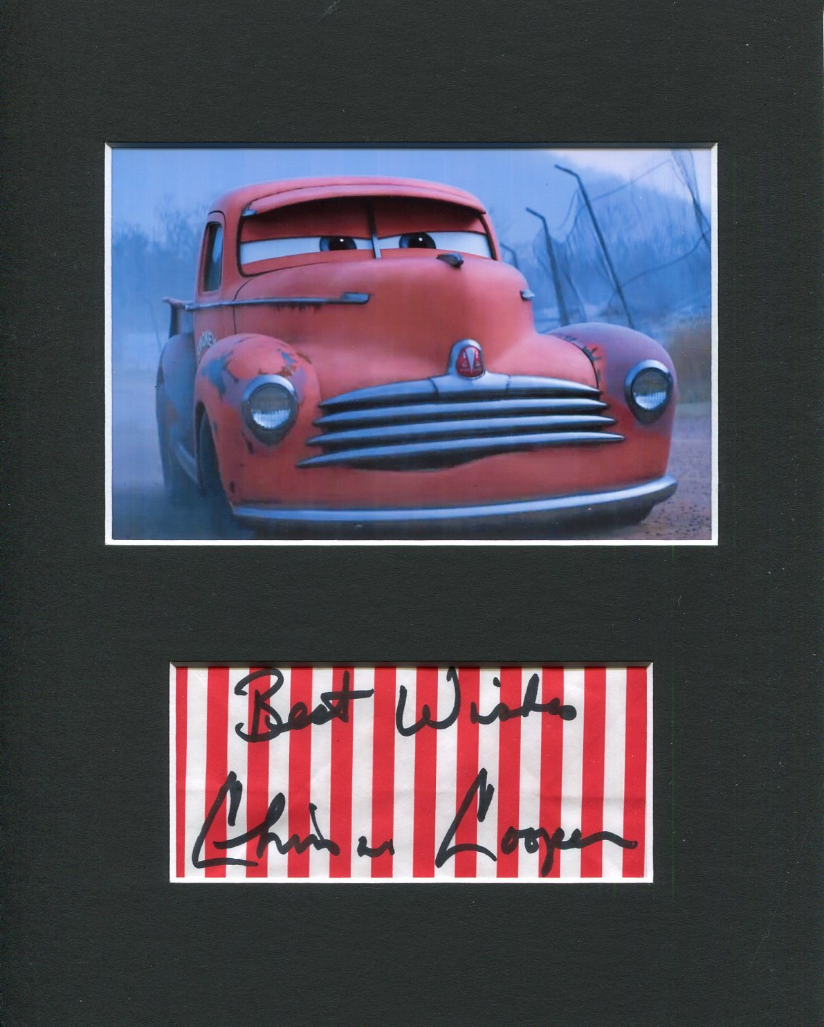 Chris Cooper Disney Pixar Cars 3 Voice Smokey Signed Autograph Photo Display