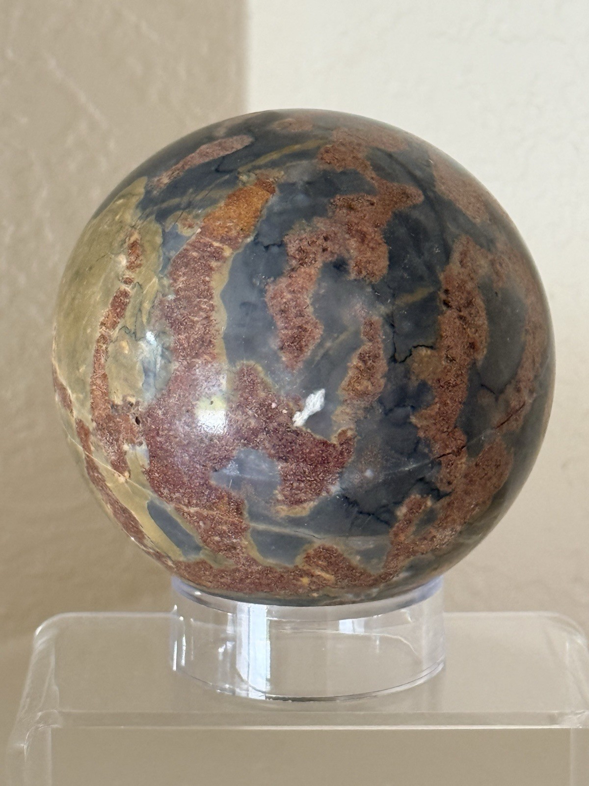 Vintage Polished Jasper Sphere Orb Home & Office Decor Paperweight 2.5” inch Vintage Polished Jasper Sphere Orb Home & Office Decor Paperweight 2.5” inch