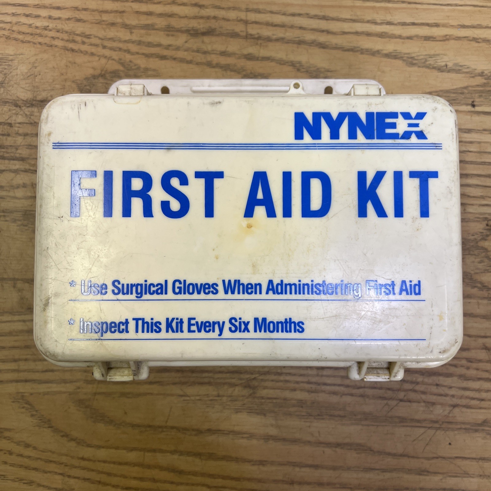 Vtg NYNEX First Aid Kit White Plastic Case With Contents Telephone Memorabilia Vtg NYNEX First Aid Kit White Plastic Case With Contents Telephone Memorabilia