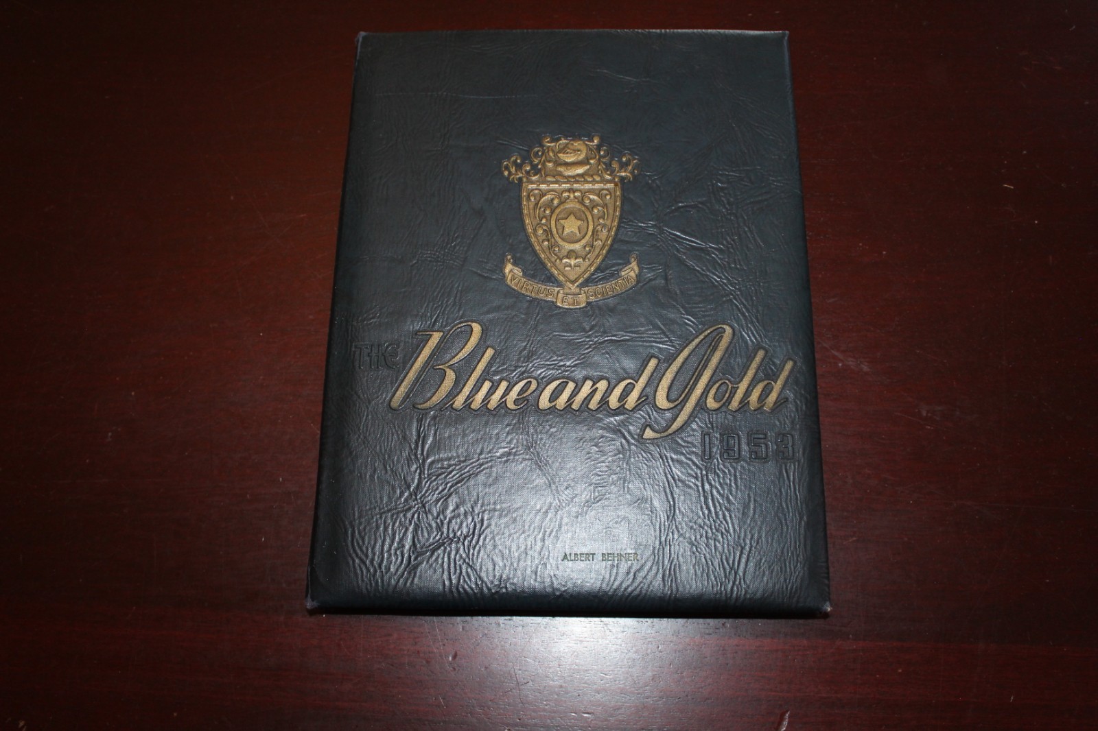vintage La Salle High school yearbook Philadelphia Blue and Gold 1953 unmarked