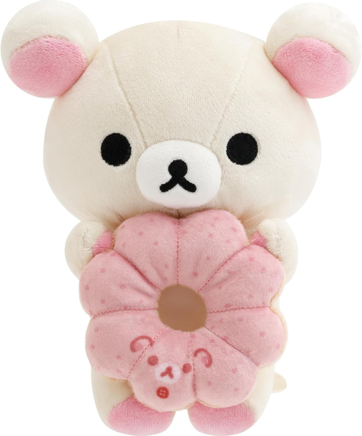 San-X Rilakkuma & quotRilakkuma x Mister Donut & quot Donut Roll Plush Toy New