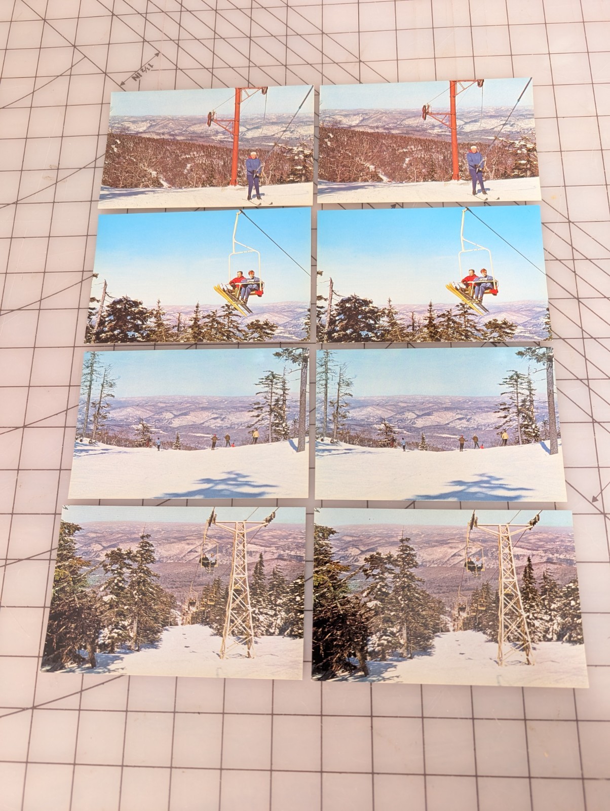 Vintage Lot Of 1960s Killington Vermont Ski Postcards  RPPC Unused 