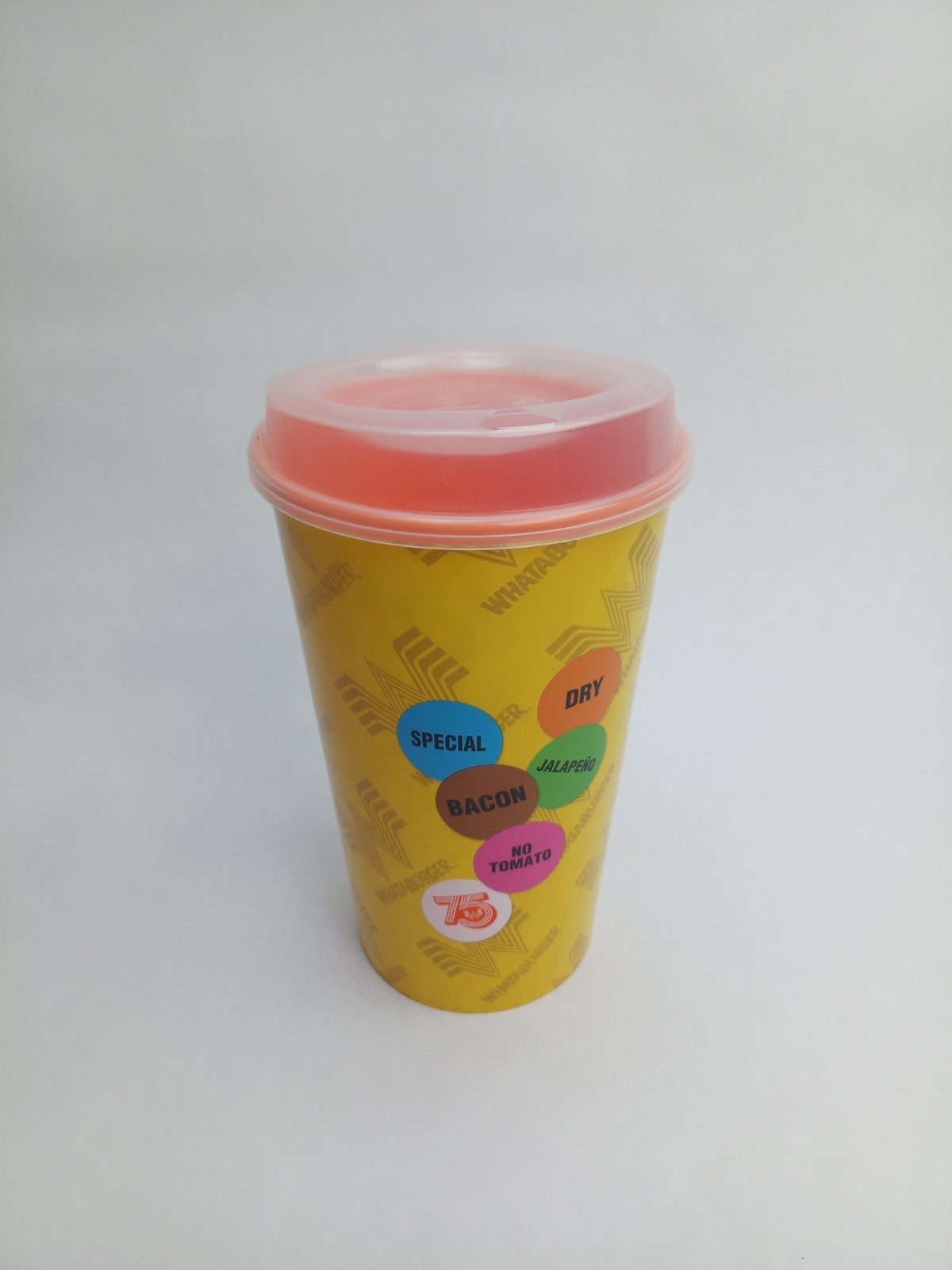 Whataburger 75th Anniversary Limited Edition Day Dot Collector's Cup With Lid