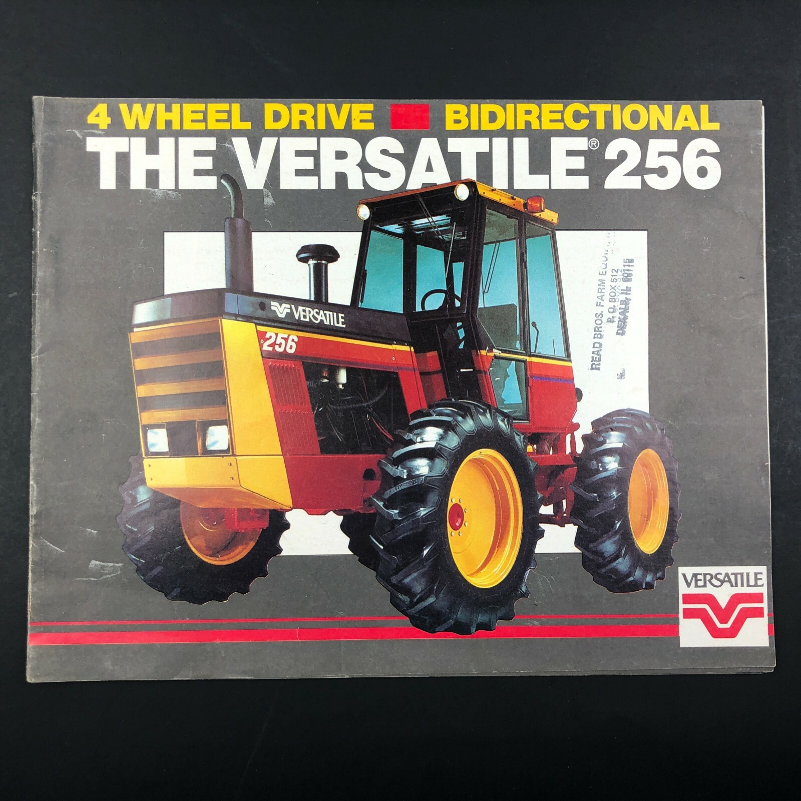 1984 VERSATILE 256 Tractor Dealer Sales Brochure Catalog VTG Photo Dealership 1984 VERSATILE 256 Tractor Dealer Sales Brochure Catalog VTG Photo Dealership