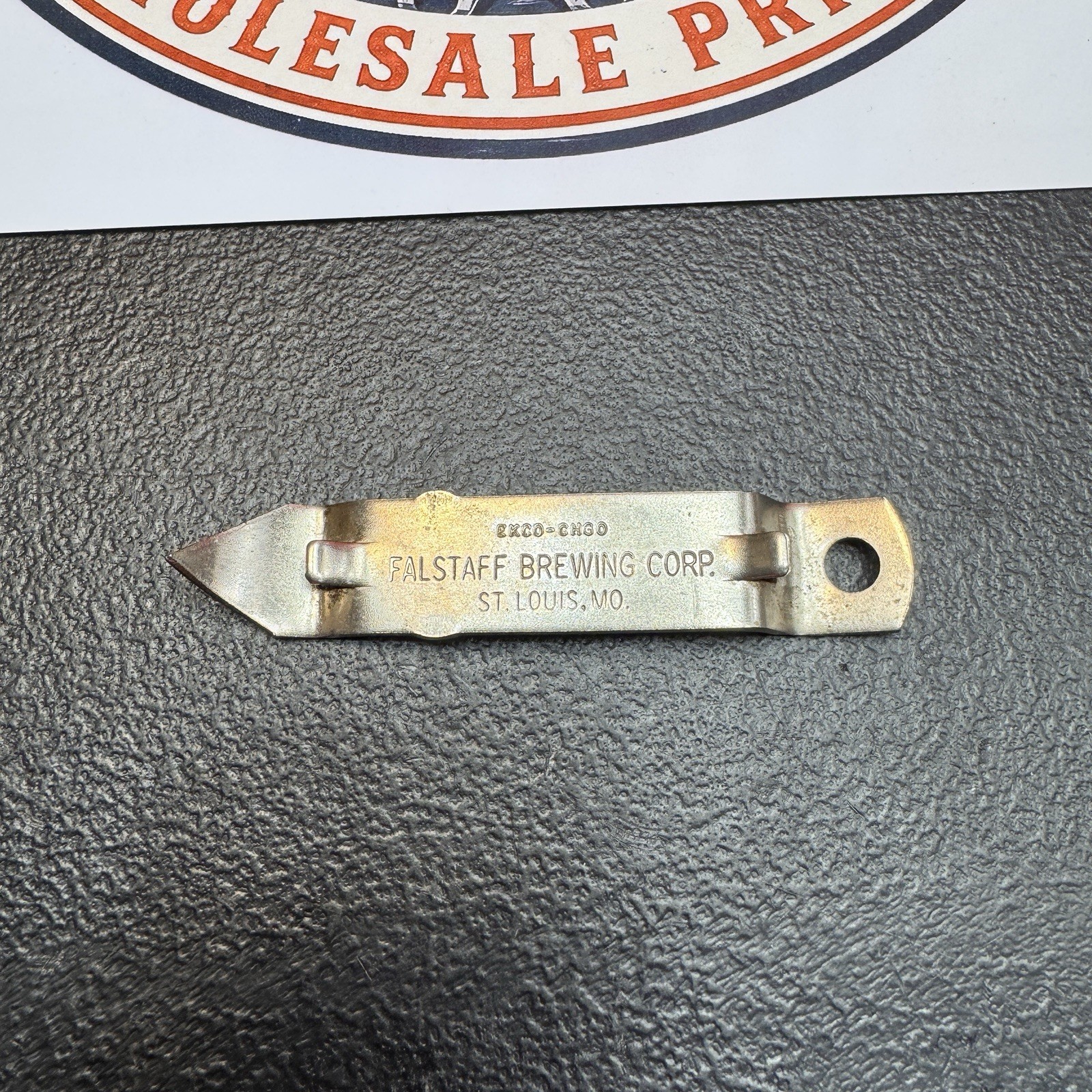 Vintage Falstaff Brewing Corporation advertising bottle opener St. Louis, MO