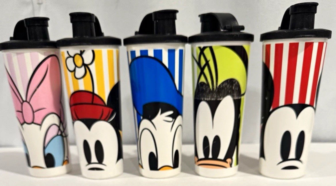 Tupperware Disney Mickey Minnie Donald Goofy Daisy 16 oz Tumbler Cup Set Tupperware Disney Mickey Minnie Donald Goofy Daisy 16 oz Tumbler Cup Set