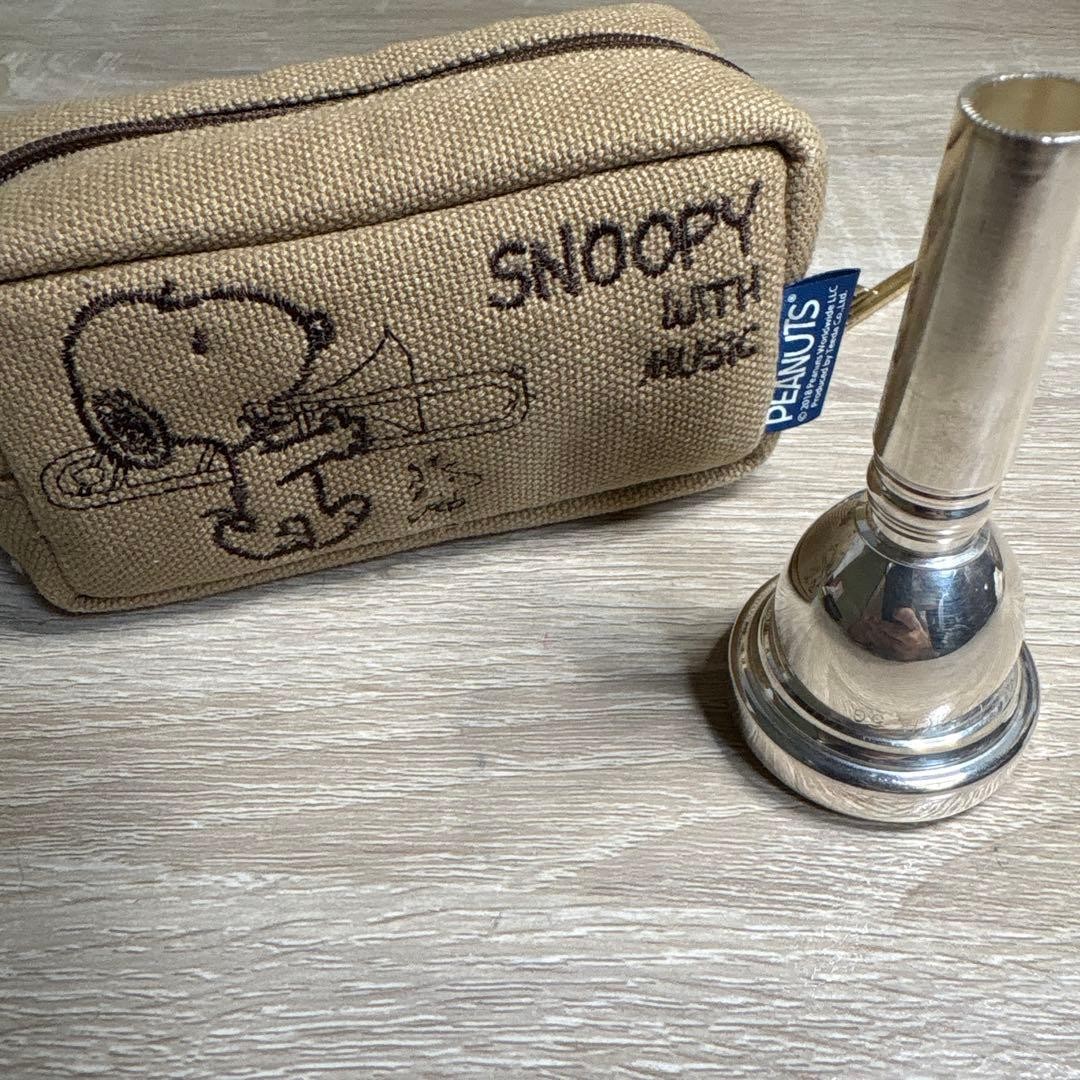 Vincent Bach 5G Trombone Mouthpiece with Snoopy Music Pouch Cleaned