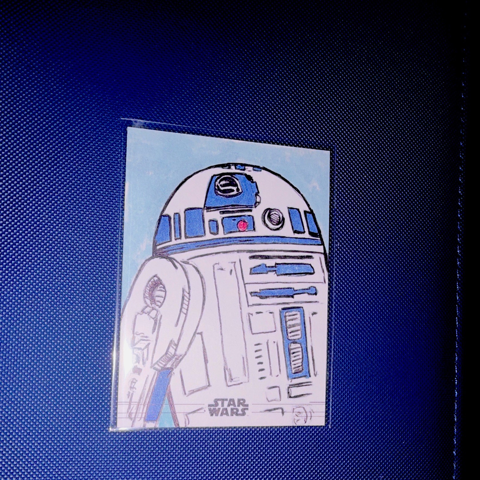 Topps Star Wars Rise of Skywalker R2-D2 Sketch Trading Card Signed Zach Woolsey