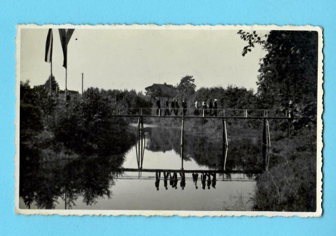 LATVIA LETTLAND Bridge over river VINTAGE PHOTO POSTCARD 1440 LATVIA LETTLAND Bridge over river VINTAGE PHOTO POSTCARD 1440