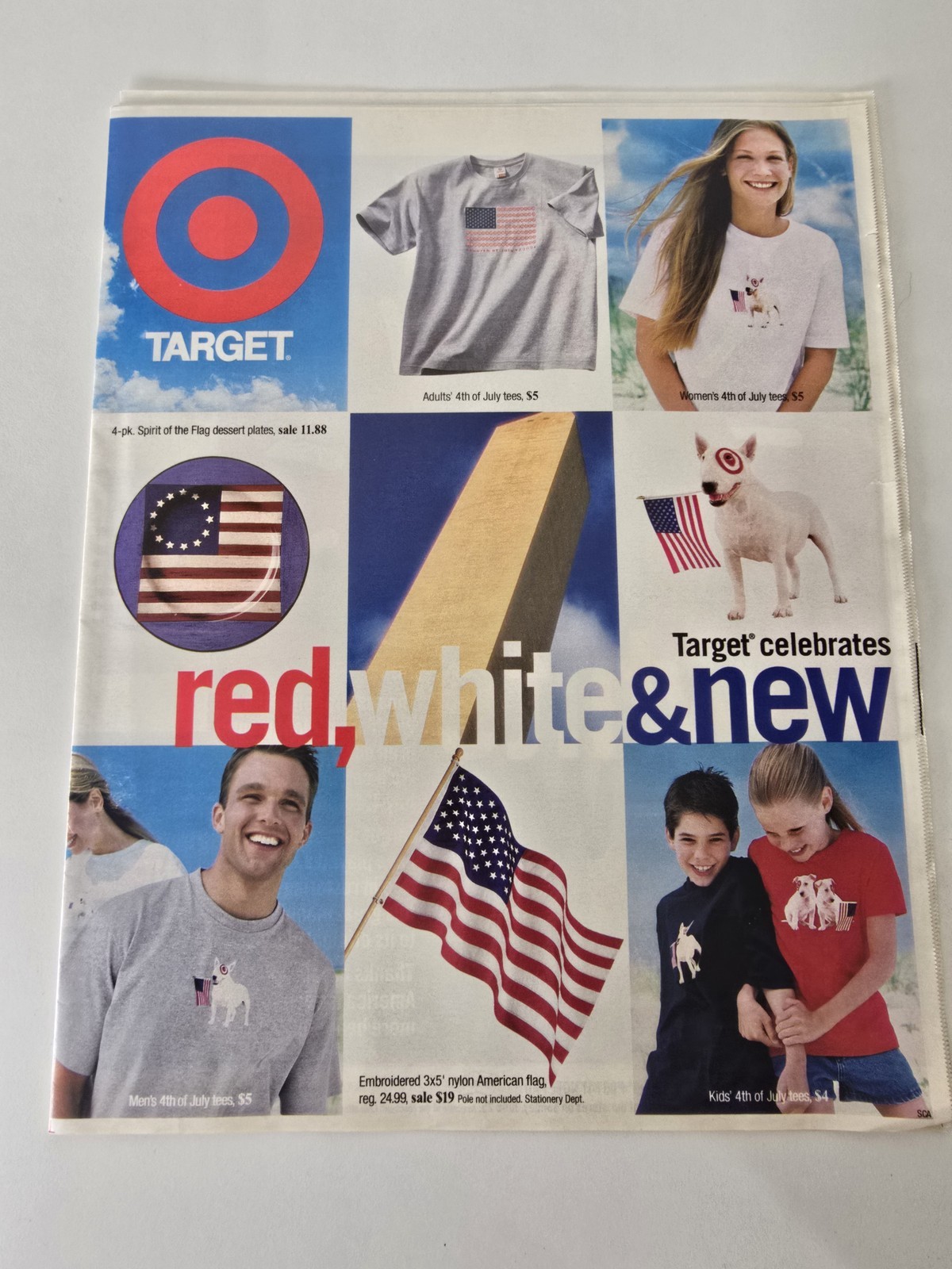 Target Red White New July 4 Catalog June 25 July 1 2000 Y2K Ad Vintage Ad