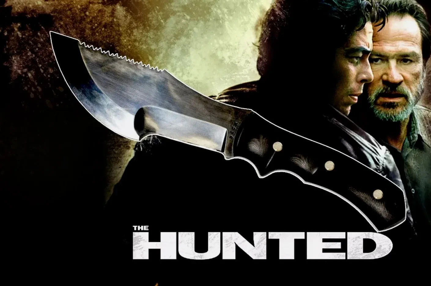 The Hunted Tracker Knife - Iconic Prop from Movie - High-Grade Stainless Steel