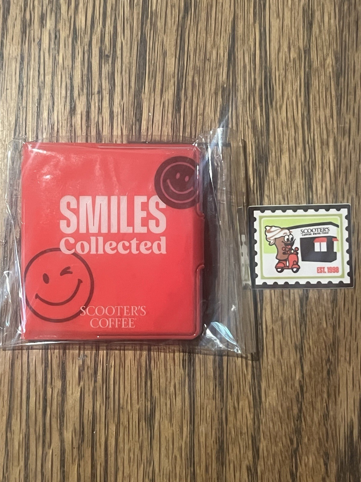 Scooters Coffee Keychain Mini Sticker Book & Postage Stamp Sticker 7/24 Drop New