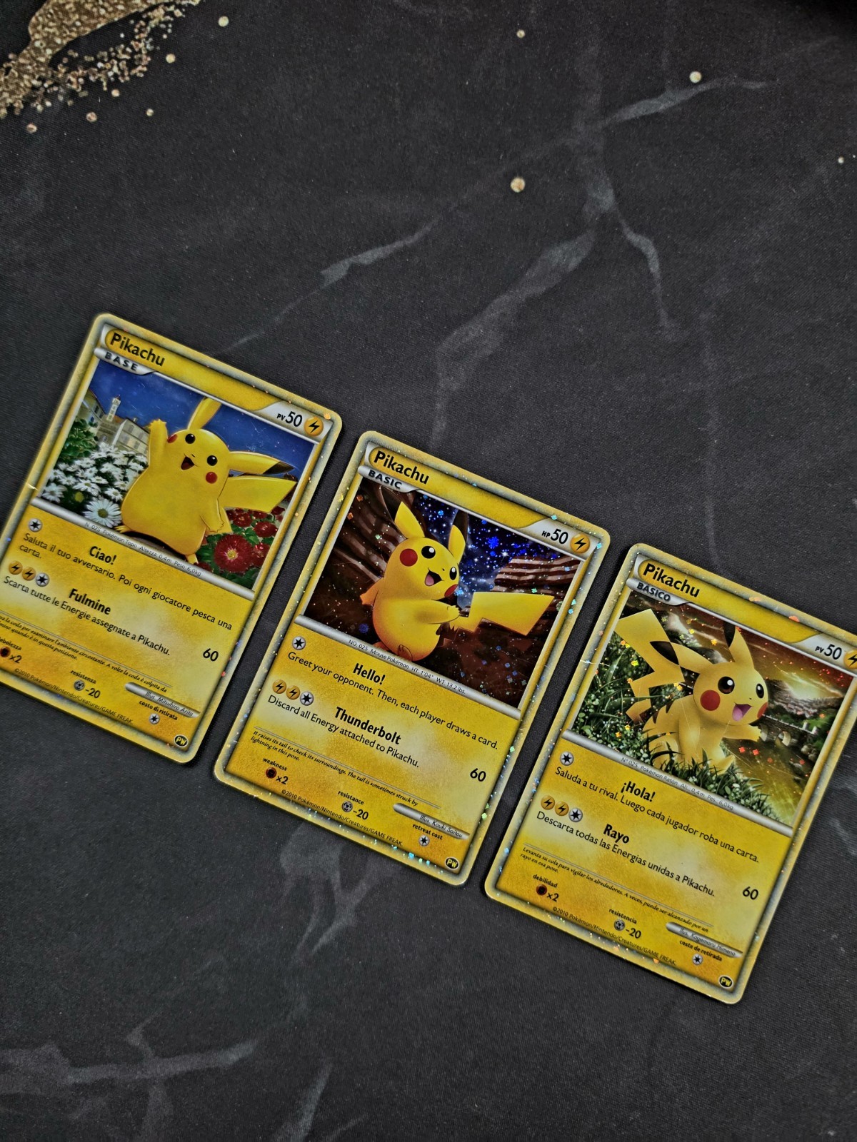 Pokemon TCG Pikachu World Collection 2010 Promo Bundle