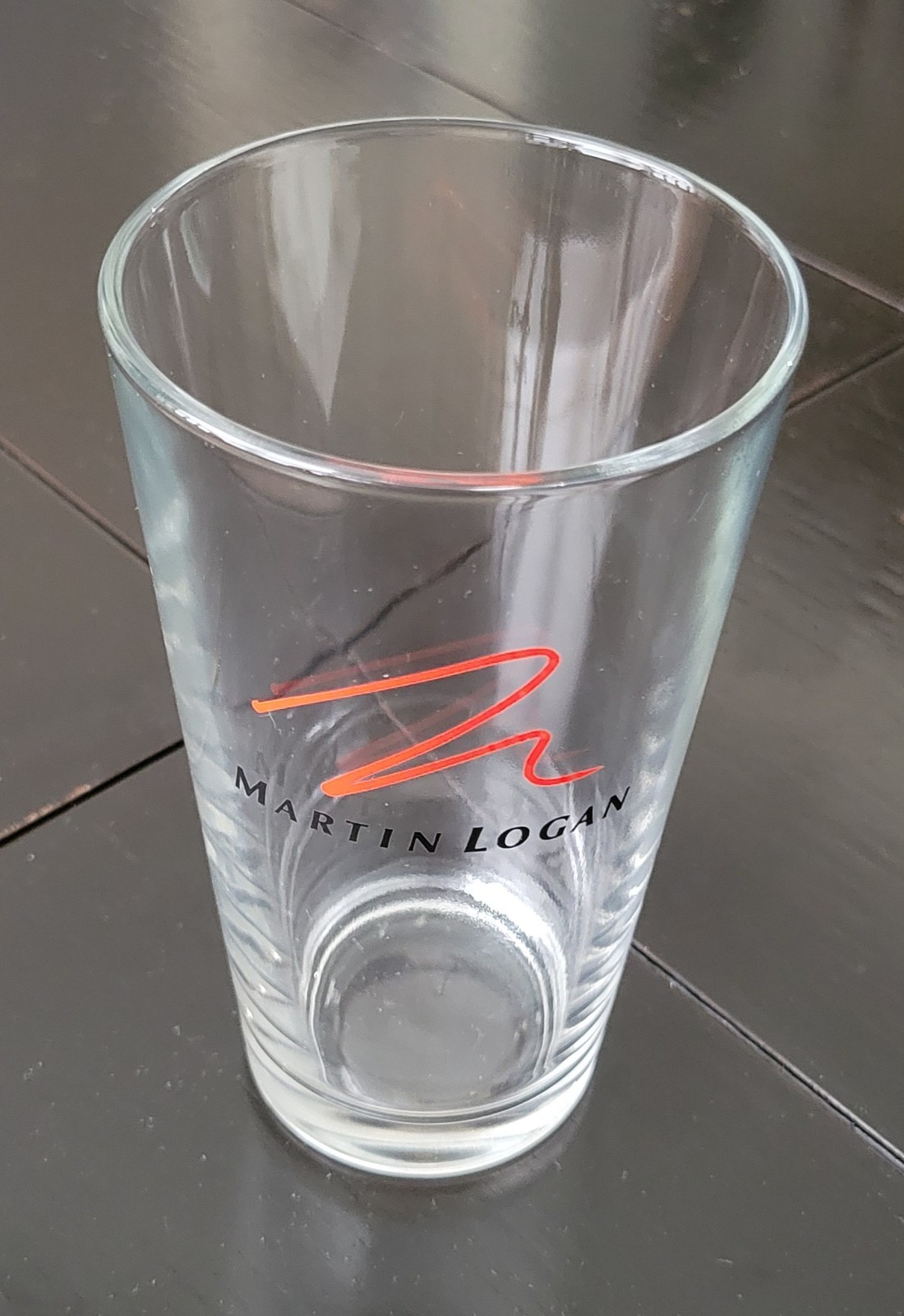 MARTIN LOGAN Speakers Pint Glass Super Rare in Mint Condition