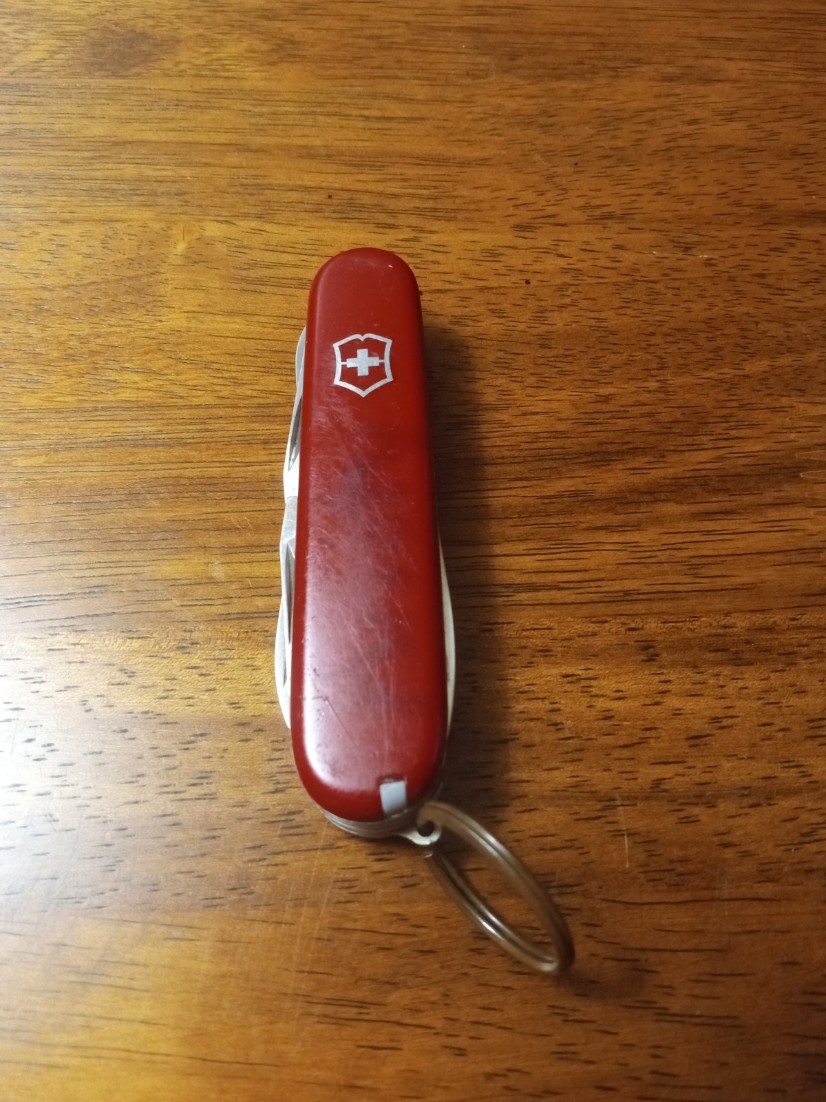 Officer Suisse Victorinox 1976-1986 Swiss Army Knife Vintage 3 Layer Red