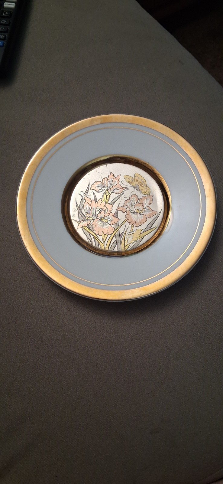 Japanese 24K Gold Edged Plate (Art Of Chokin)