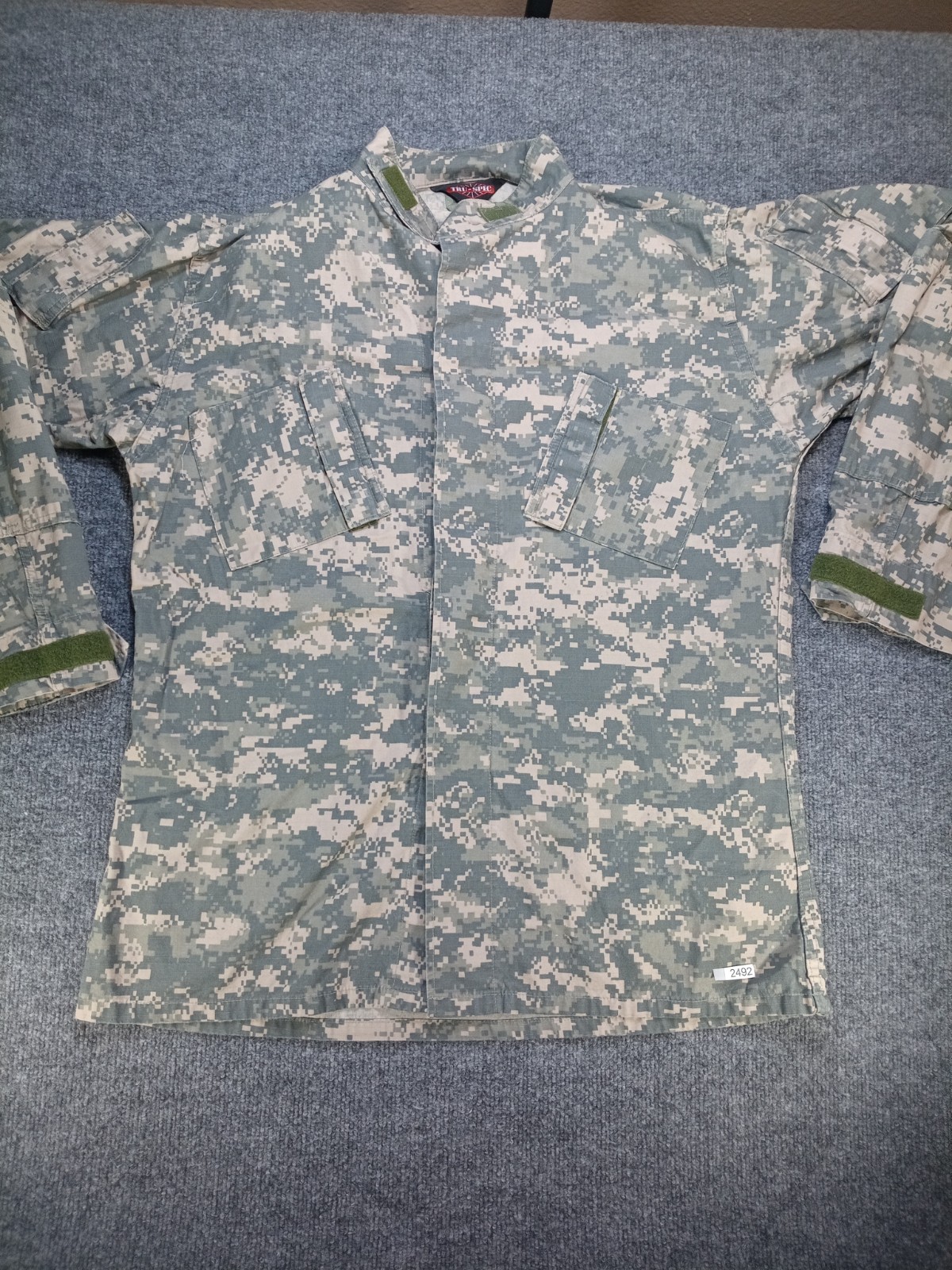 TRU-SPEC US Army ACU Combat Uniform Coat Large Long Digital Camo Military Shirt