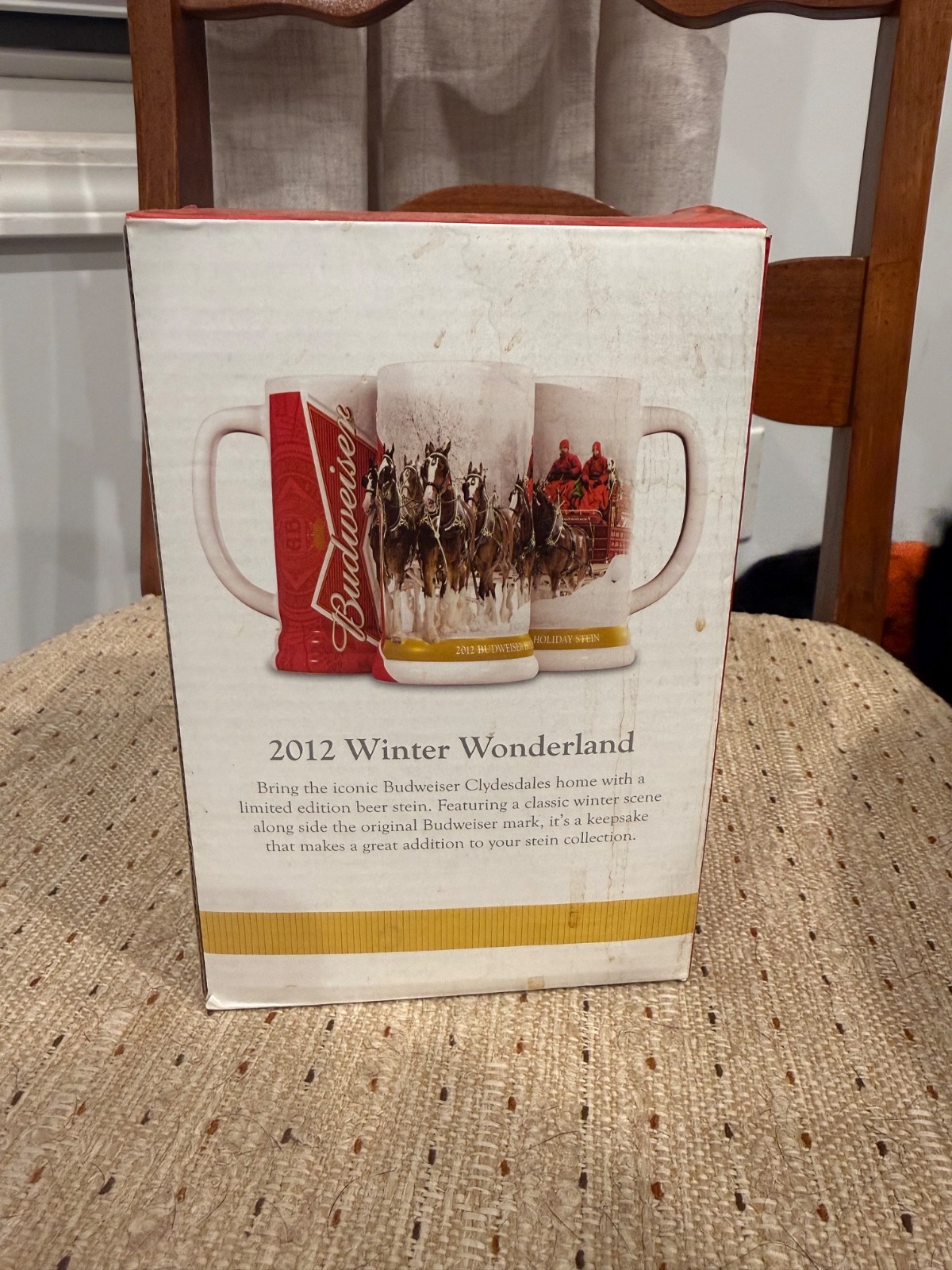 2012 Budweiser Holiday Stein