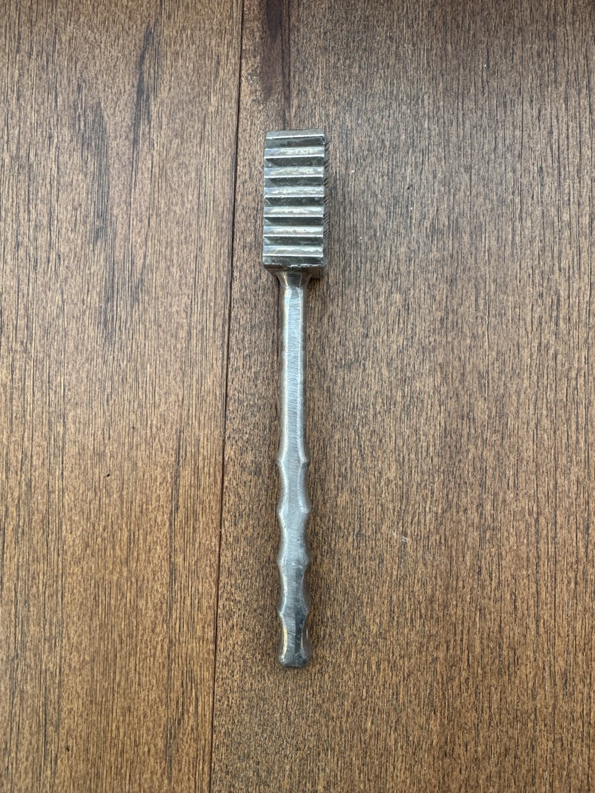 Vintage Aluminum Meat Tenderizer Mallet Pyramid Studs Kitchen Tool Heavy Duty 9”