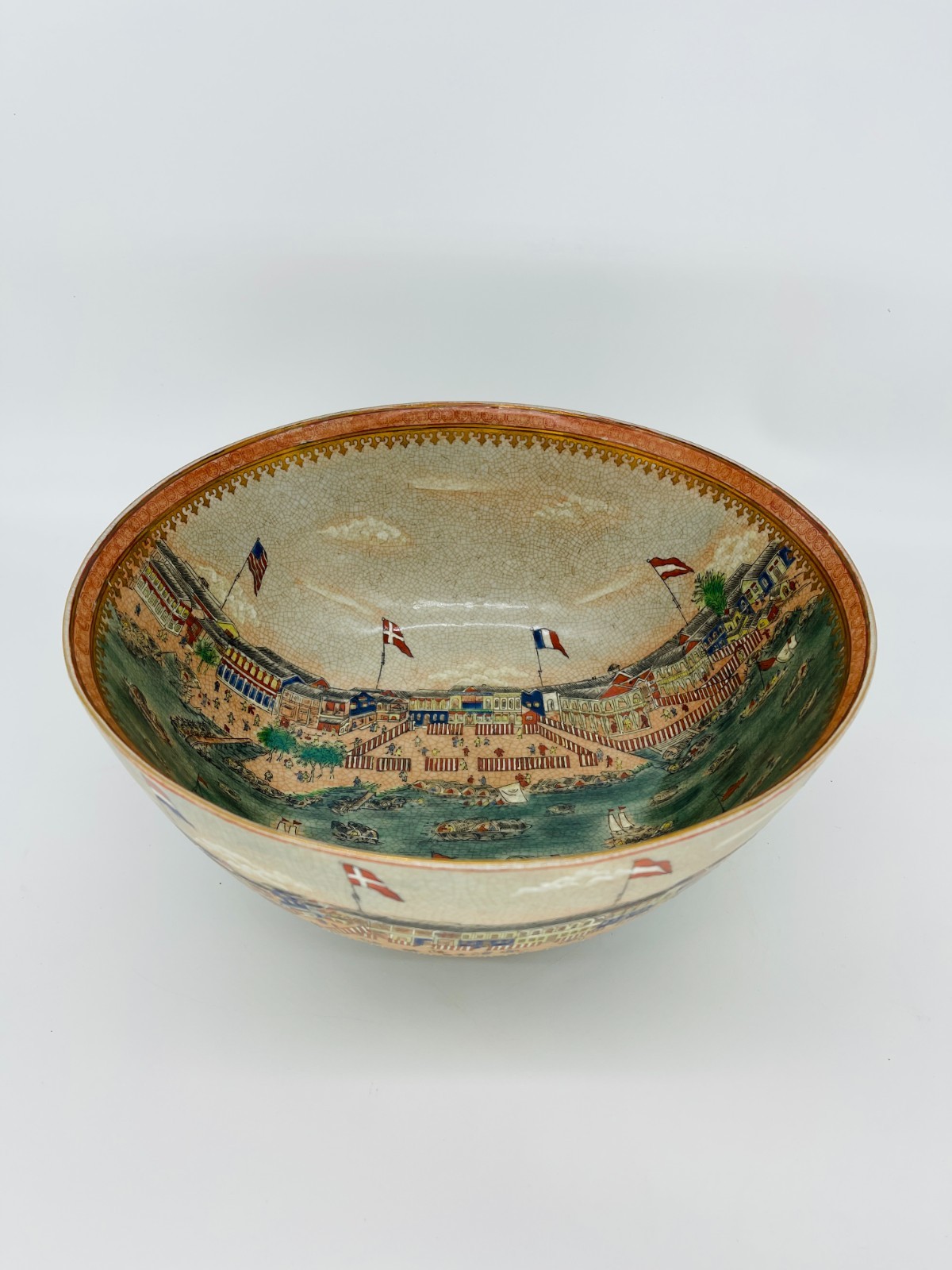 Vintage United Wilson 1897 JUWC 13 Countries Porcelain Bowl