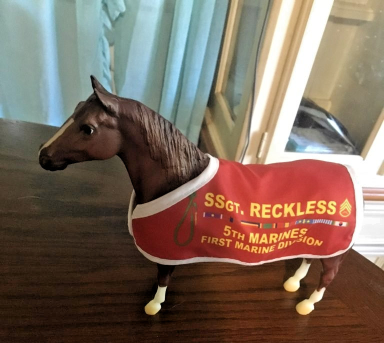 Breyer Sergeant Reckless Traditional Marine Horse VGC #1493Chris Hess