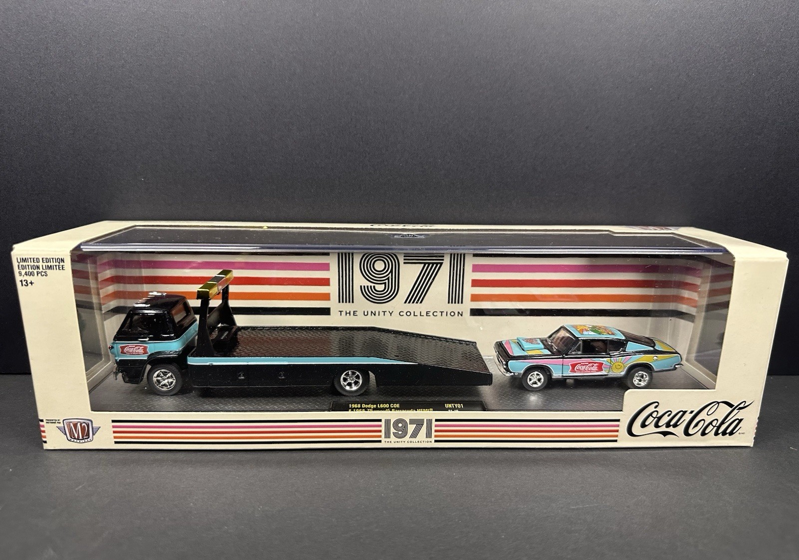 Coca-Cola 1971 Unity Collection Diecast Set Dodge L600 COE & Barracuda Coca-Cola 1971 Unity Collection Diecast Set Dodge L600 COE & Barracuda