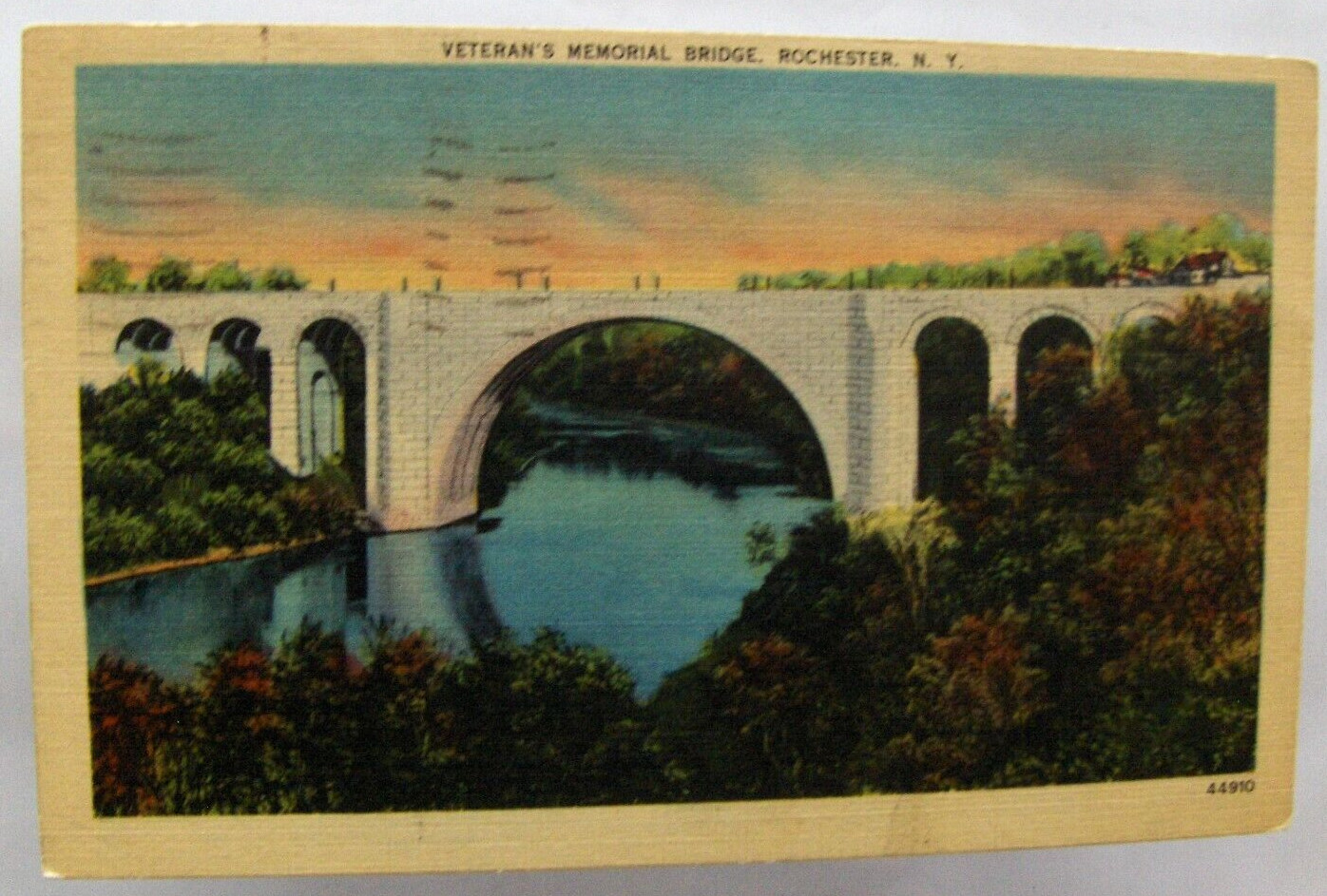 Postcard Veteran\'s Memorial Bridge, Rochester New York, posted 1941 Postcard Veteran\'s Memorial Bridge, Rochester New York, posted 1941