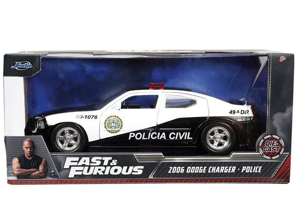 JADA Fast & Furious 2006 Dodge Charger Police 1/24 Scale [Age 13+]