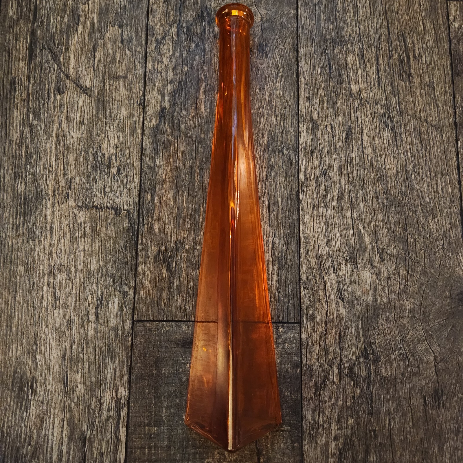 Orange Glass Vase 12.25\