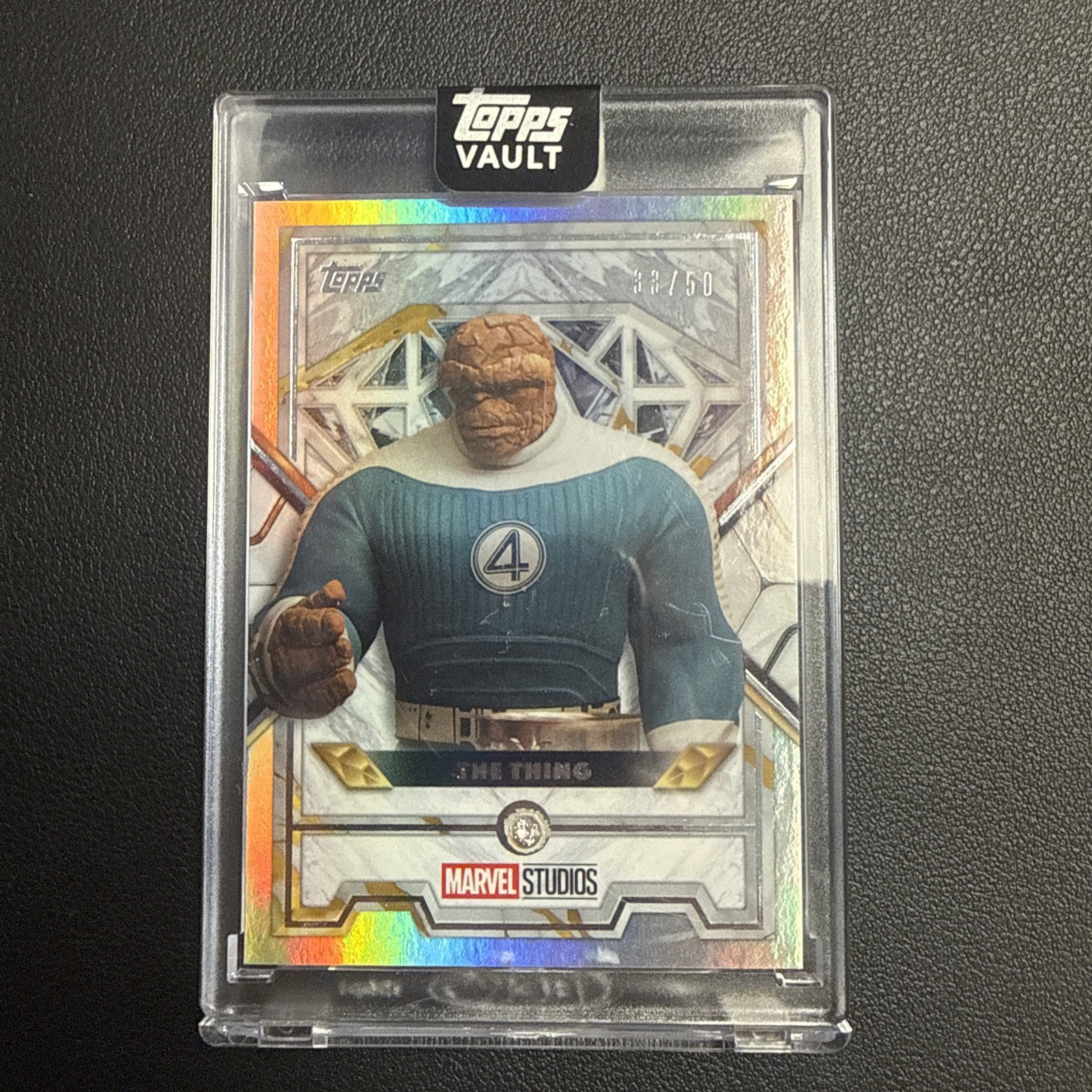 2026 Topps Vault Marvel The Thing Diamonds Silver Refractor Parallel /50 MD-83