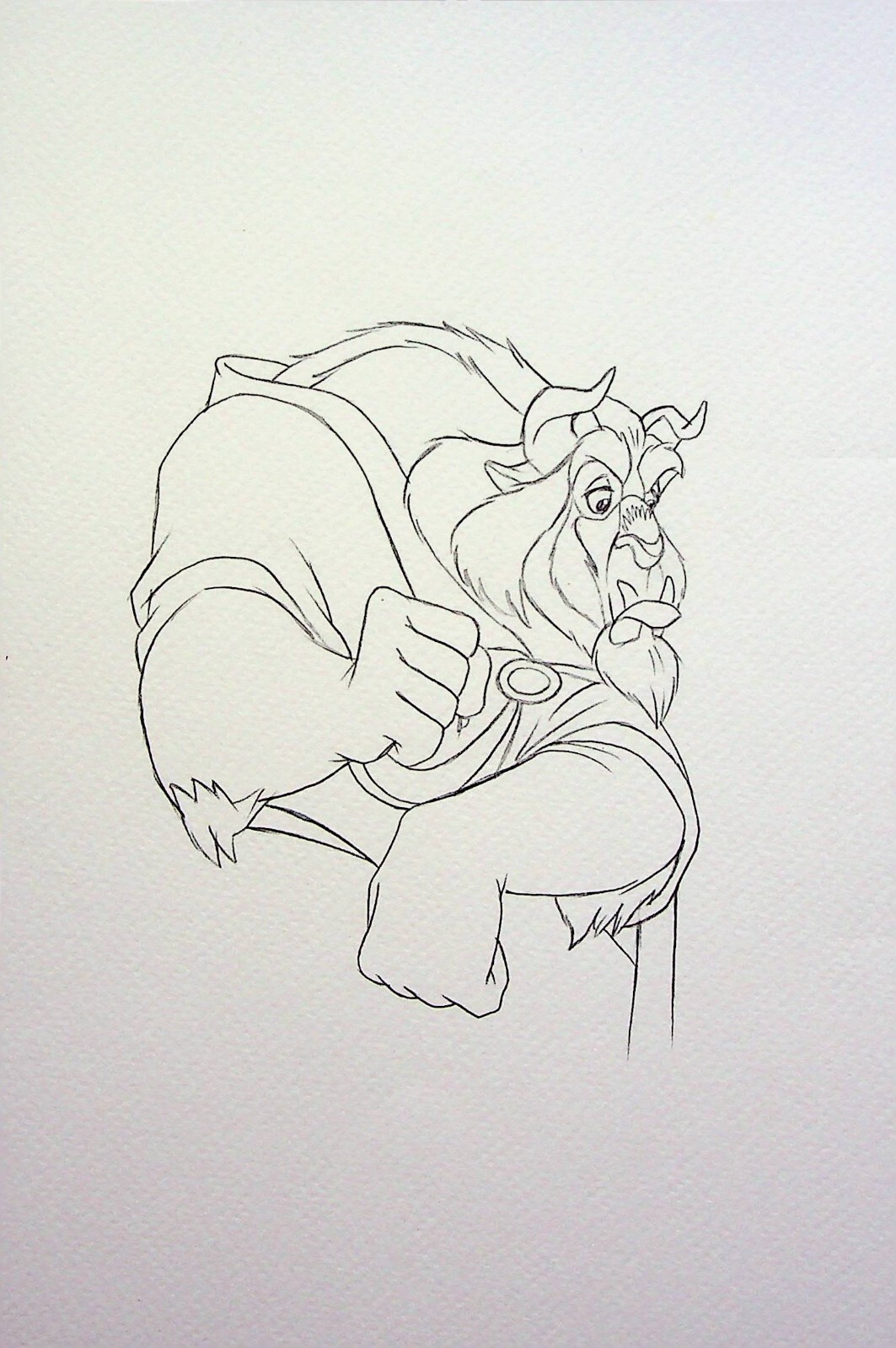 Beauty and the Beast BEAST Attitudes Claudio Vieira de Oliveira Pencil Layout Ar