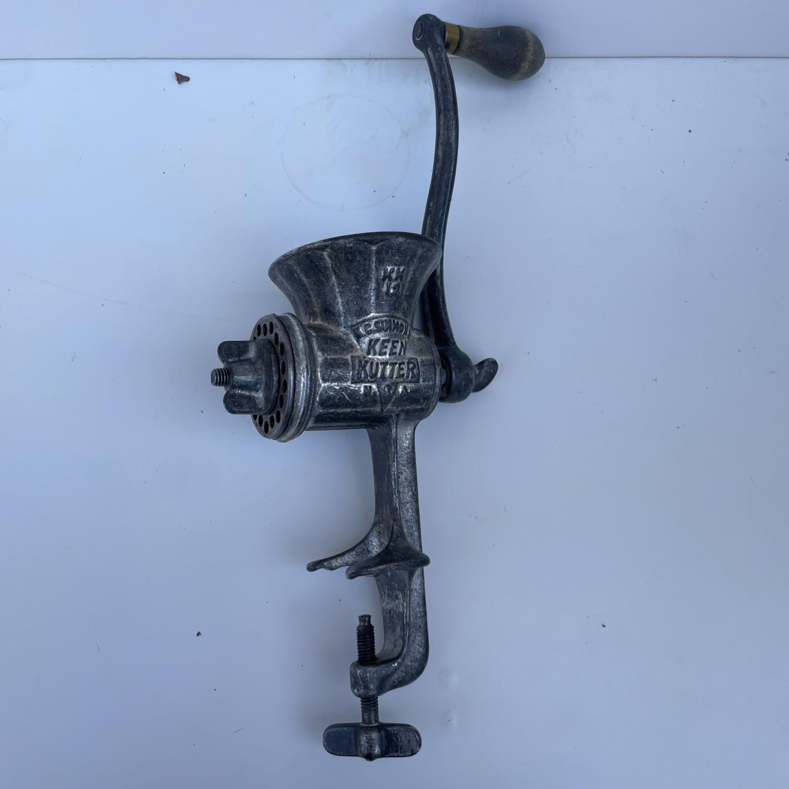 Antique 1906 E.C. Simmons Keen Kutter KK12 Clamp On Meat Grinder Antique 1906 E.C. Simmons Keen Kutter KK12 Clamp On Meat Grinder