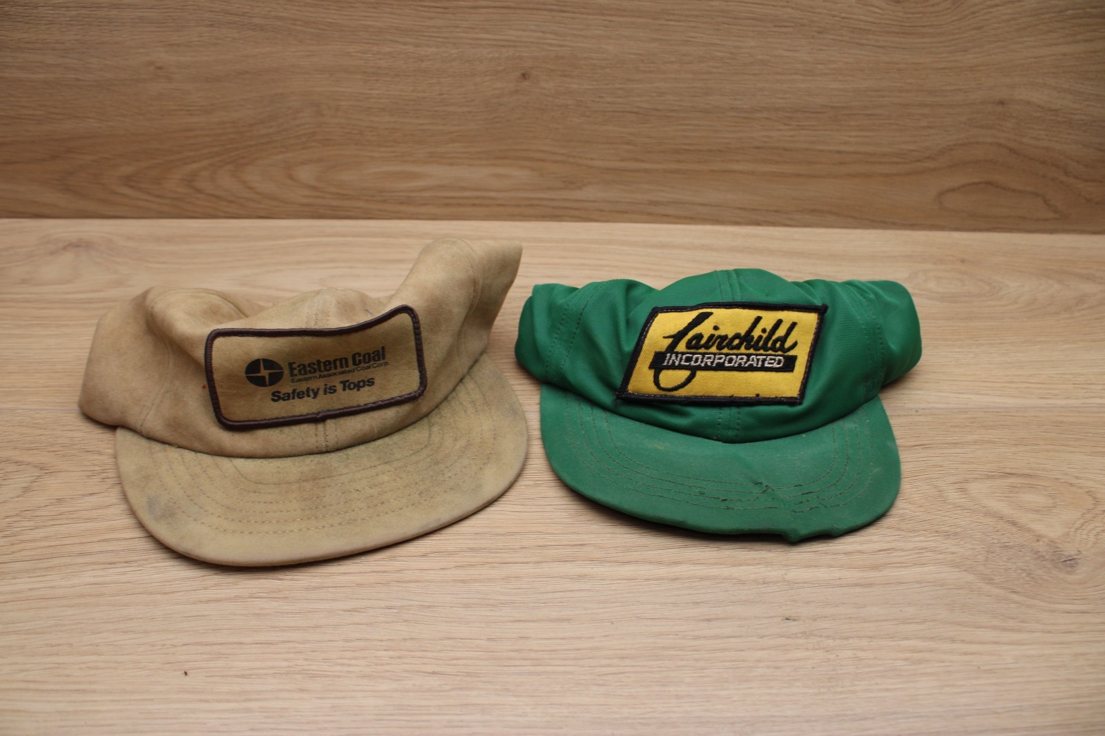 Vintage West Virginia Coal Mining Hats Lot Fairchild Eastern Coal Patch Snapback