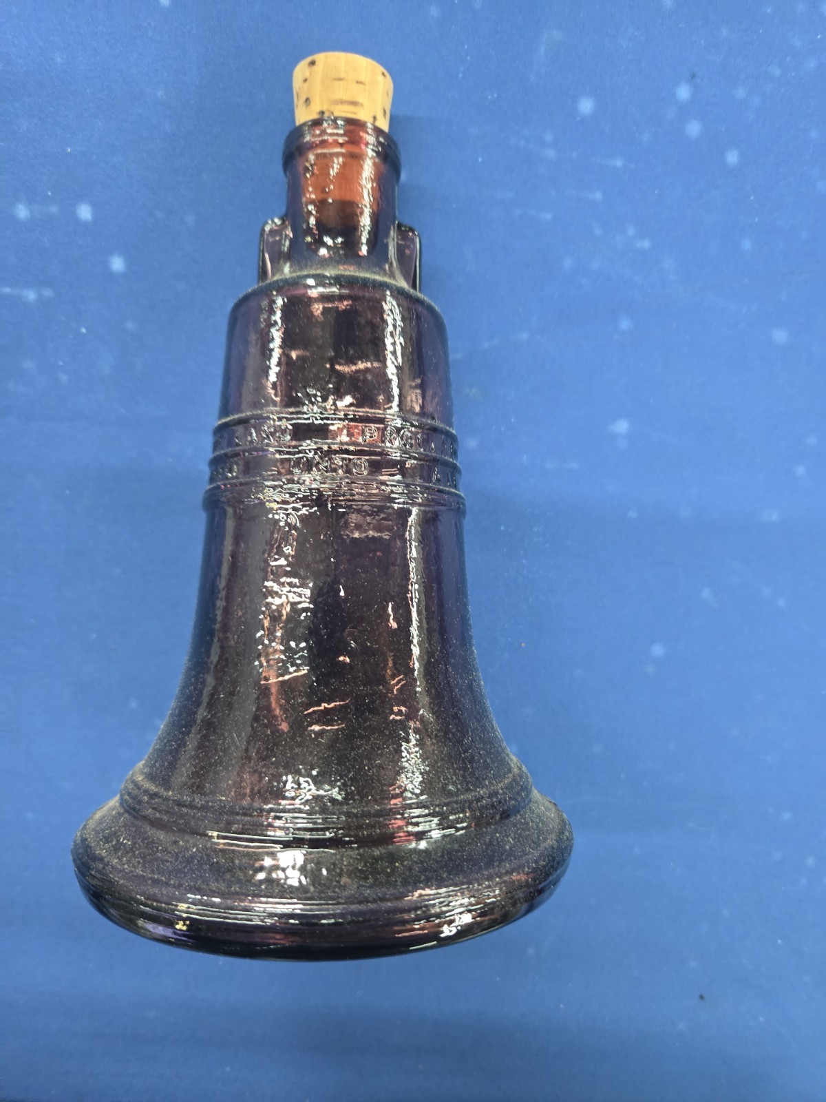 Vintage Amethyst Wheaton Liberty Bell Glass Bottle