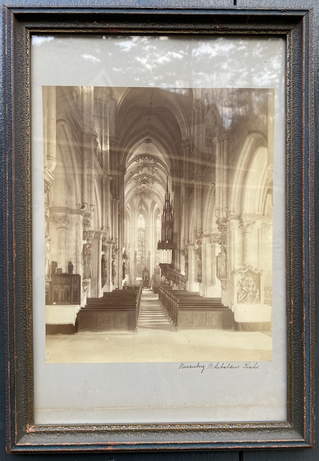 Antique Nuremberg St Sebaldus Church Interior Photograph Gothic Germany