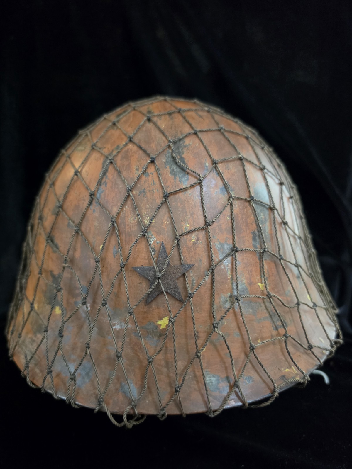 Japanese WW2 Army Helmet with Net Japanese WW2 Army Helmet with Net