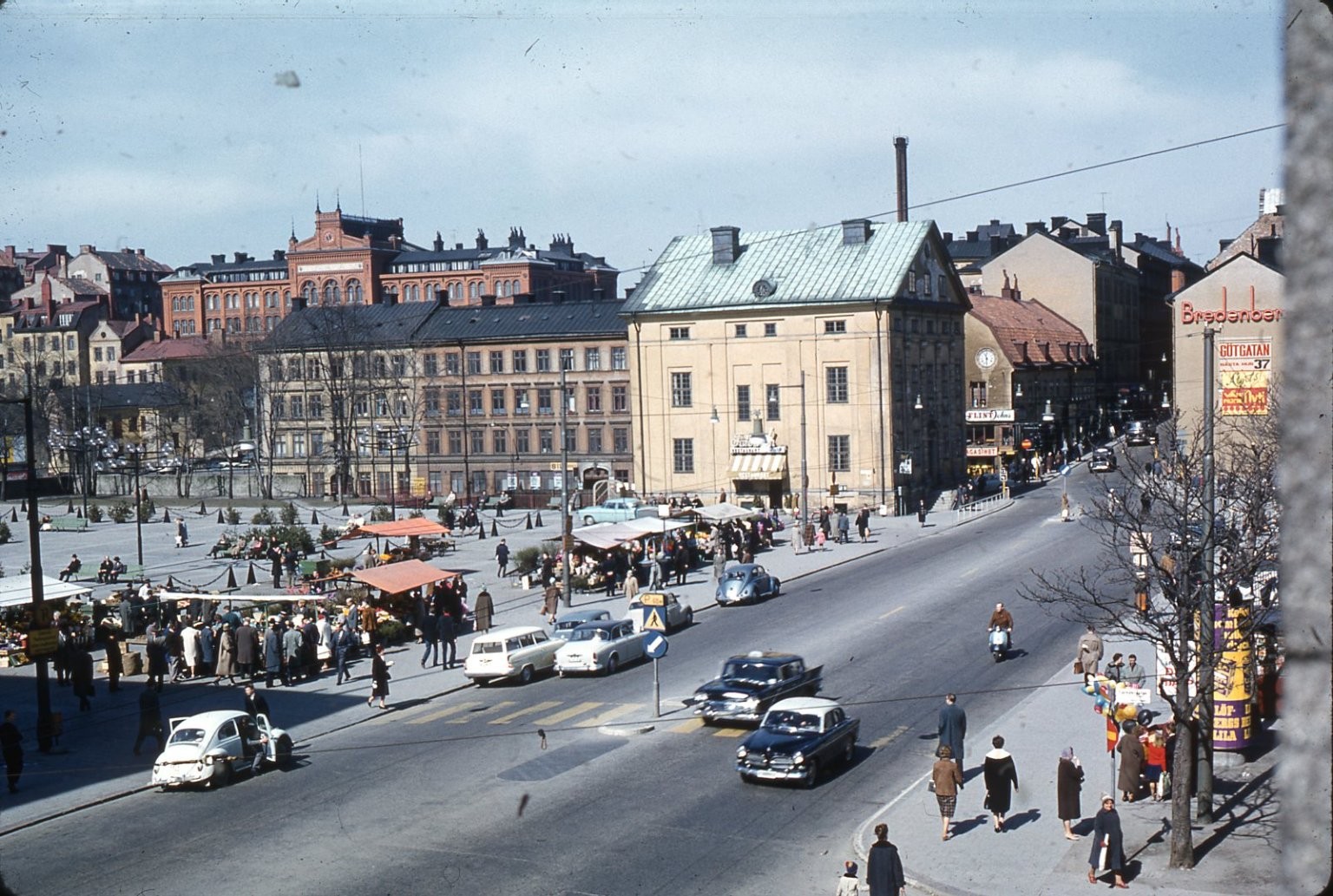 SL39 Slide 1960\'s Stockholm Sweden Slussen Södermalm City 999a SL39 Slide 1960\'s Stockholm Sweden Slussen Södermalm City 999a