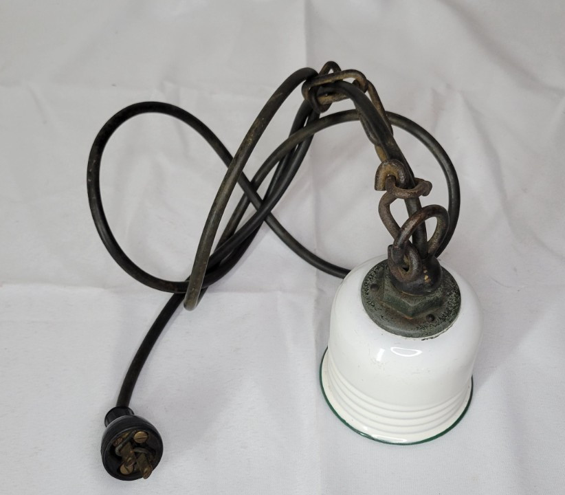 -VINTAGE- Industrial Style (Porcelain) Hanging ceiling pendant light lamp