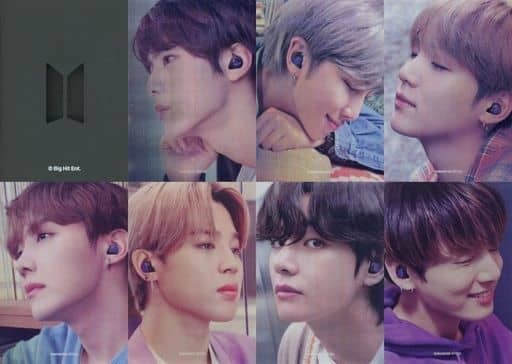BTS Lenticular Card 7pc Set Galaxy Buds+ Weverse Shop Japan